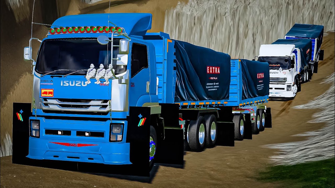 เอารถพ่วงไปขนหินในเหมืองตอนขึ้นจะไหวมั้ยเนี่ย!! - Farming simulator 19