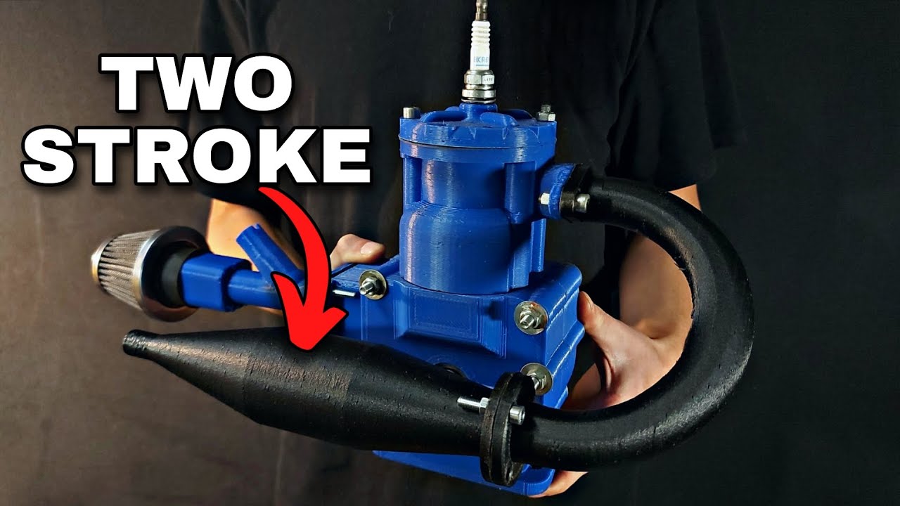 I 3D Printed a Working 125cc Two-Stroke Engine