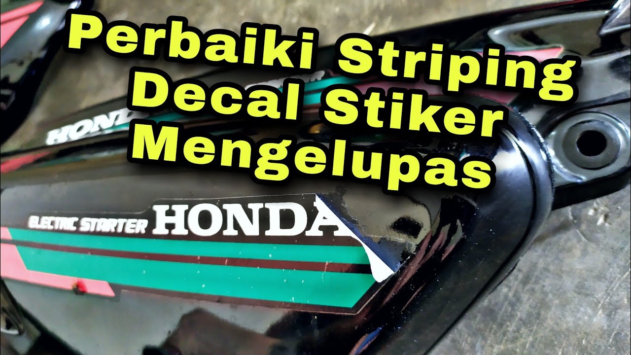 Trik Pasang Decal Atau Striping Agar Awet Dan Tahan Lama Anti Terkelupas