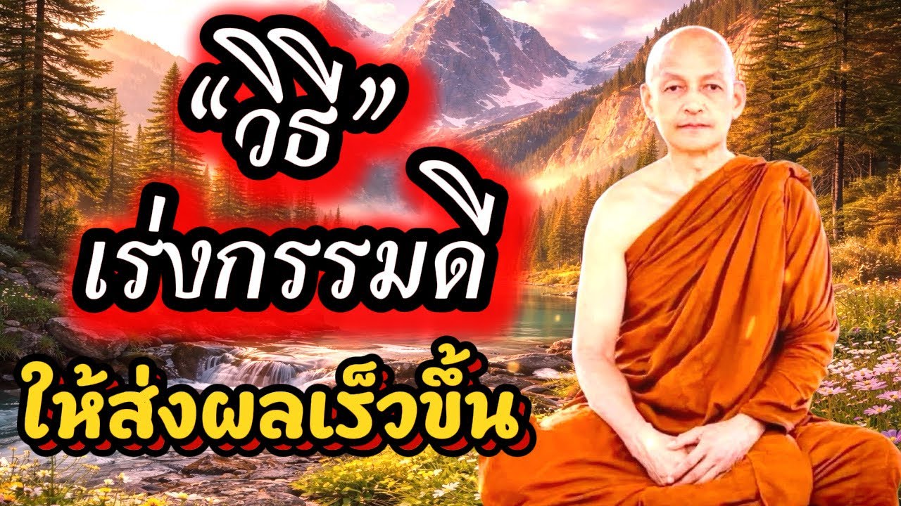 “วิธี” เร่งกรรมดี ให้ส่งผลเร็วขึ้น / พระอาจารย์คึกฤทธิ์  โสตฺถิผโล