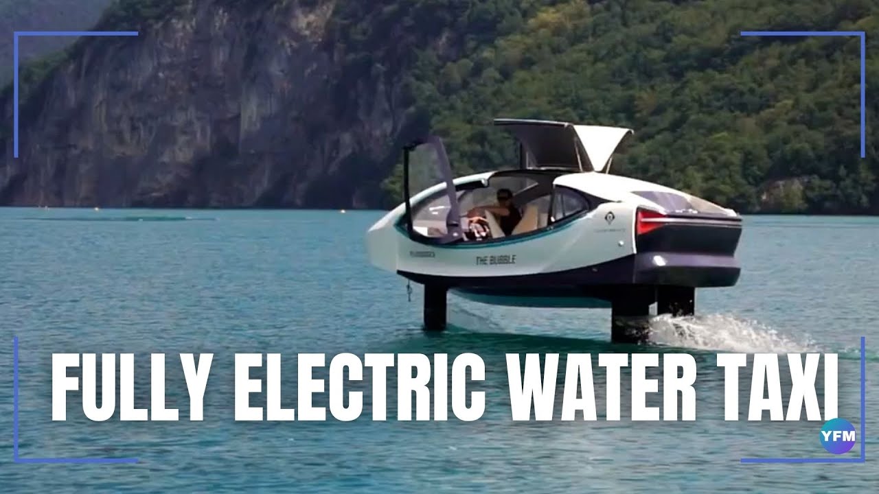 Fully electric water taxi