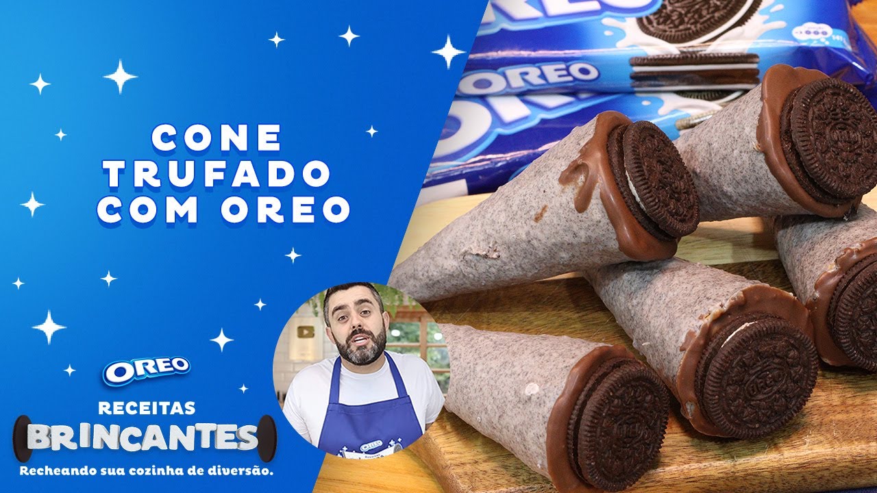PERFEITO PRA FESTINHA 🥳🎉 CONE TRUFADO COM OREO FÁCIL E RÁPIDO | @ReceitasdePai
