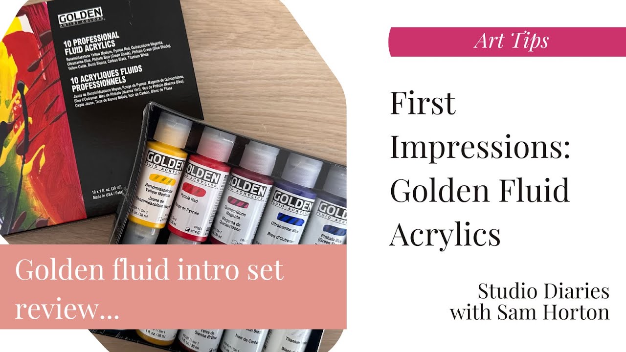 First Impressions Review: Golden Fluid Acrylics | Art Tips