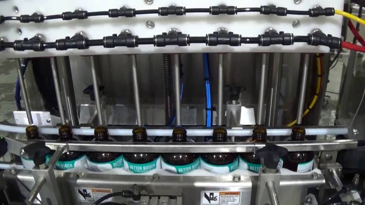 Carbonated Filler with Screw Capper for Kombucha Bottling Line