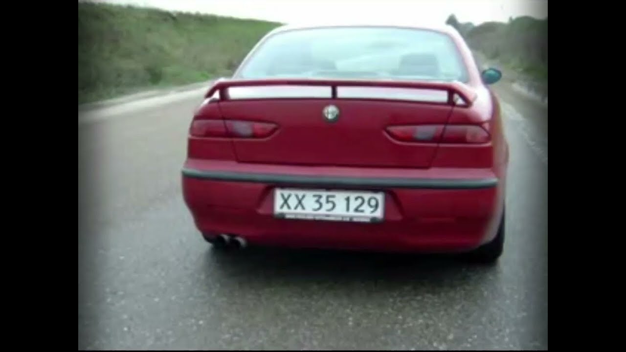 Alfa Romeo 156 2.0 twin spark exhaust sound burnout