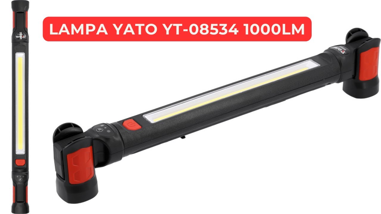 LAMPA WARSZTATOWA LED YATO YT-08534 1000LM - test