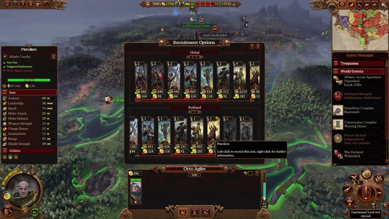 Can You Recruit Reiksguard Without Blacksmiths? - Empire campaign Mechanics