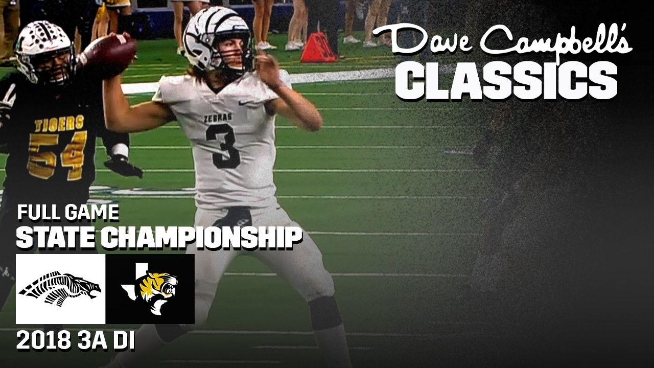 Grandview Zebras vs Malakoff Tigers | 2018 3A DI State Championship FULL GAME