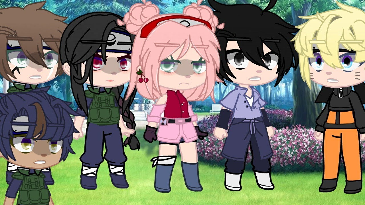 |•No 🙄•|Meme Naruto Gacha Club GC|Idéia Original|Sakura, Ino, Naruto, Sasuke e Figurantes