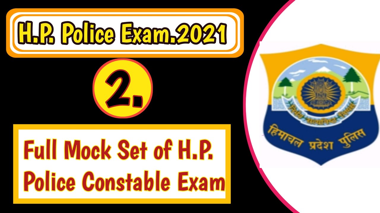 2nd Full Mock Test of H.P. Police Constable Exam 2021| HPP