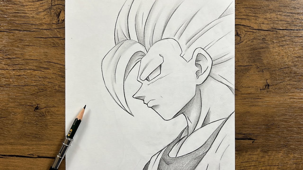 How to Draw Goku SSJ3 | Step by Step Dragon Ball Z Drawing Tutorial