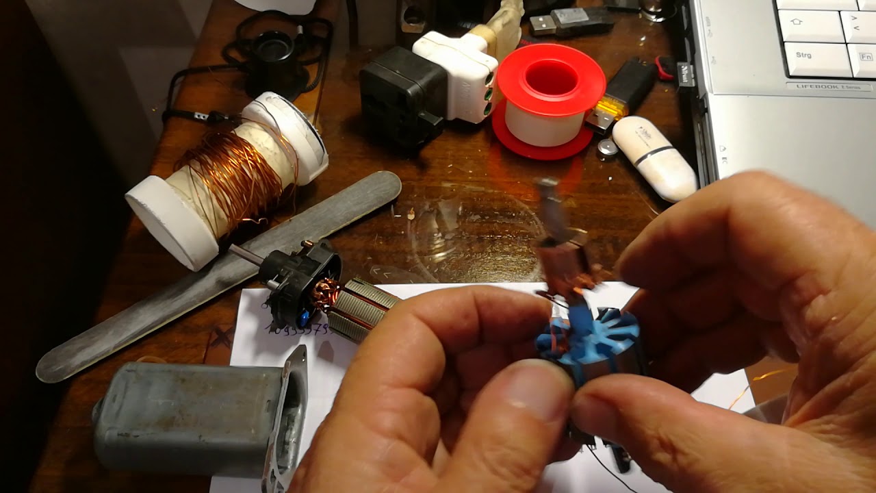 avvolgimento rotore 12 volt.