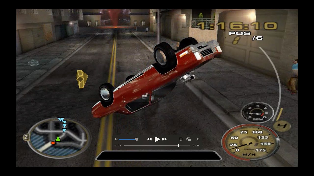 Midnight Club 3: DUB Edition Remix (PS2) - #5 casual race using a red Cadillac Eldorado