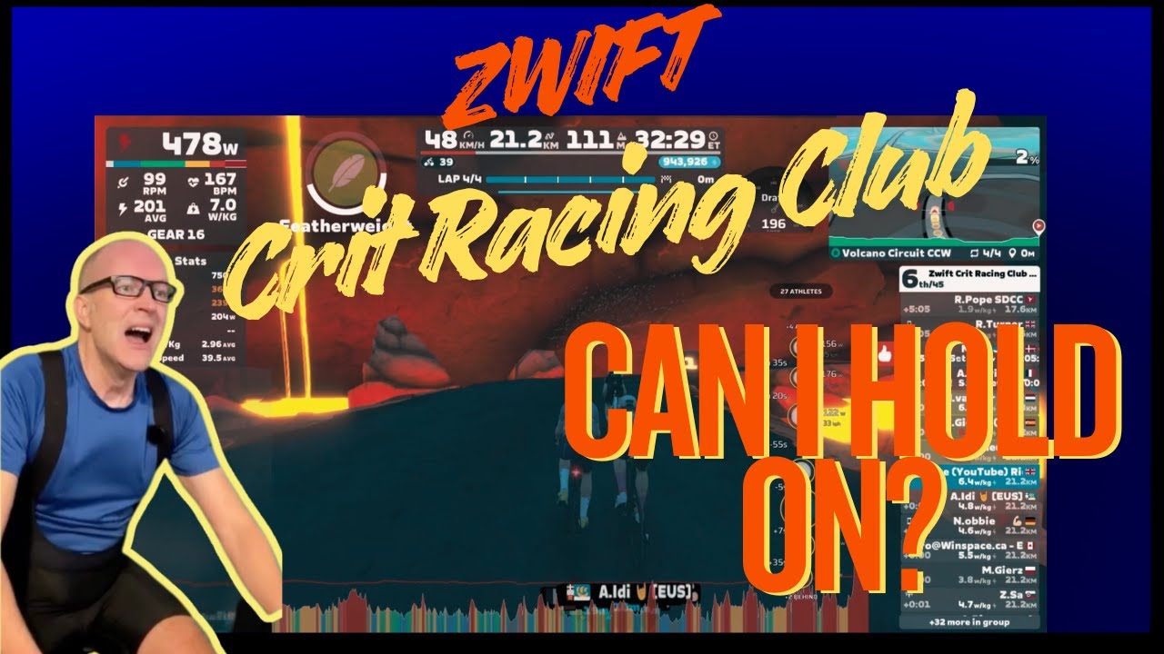 Pushing the limits on Volcano Circuit - Zwift Crit Racing