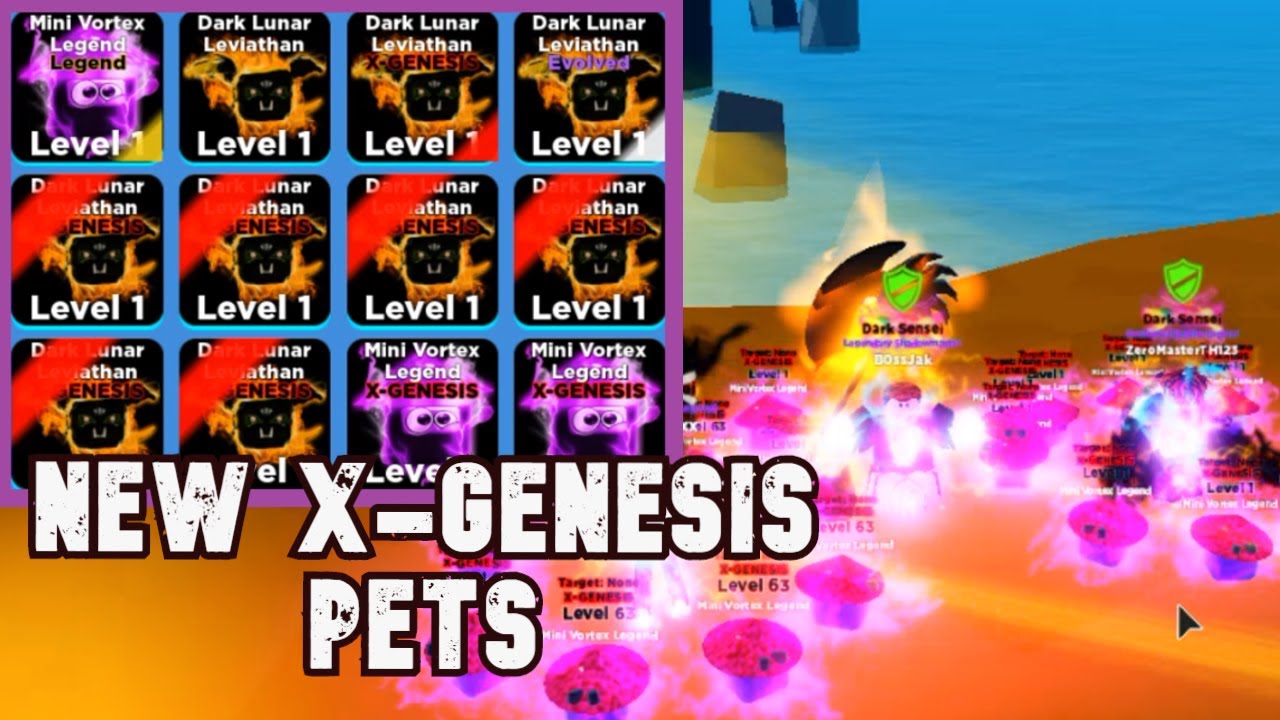 NEW FULL SETS OF X-GENESIS PETS IN NINJA LEGENDS NEW UPDATE!! (Roblox)