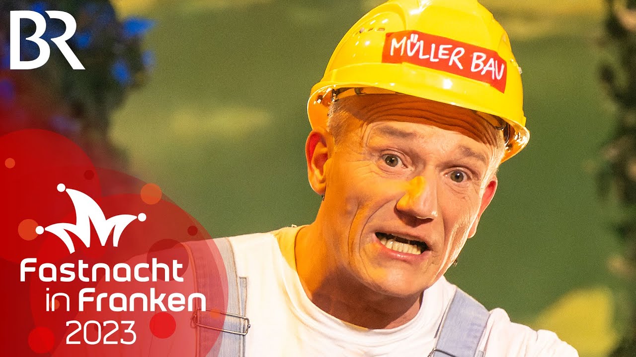 Michl Müller als Bauarbeiter | Fastnacht in Franken 2023 | BR