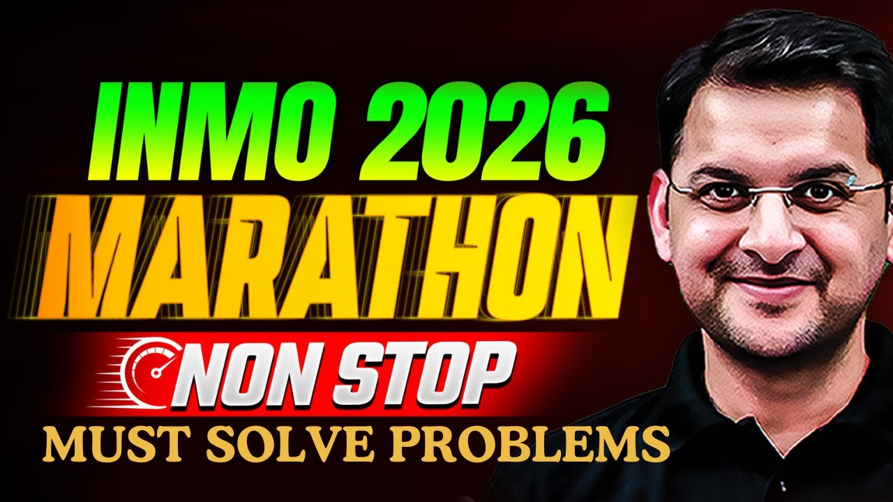 INMO 2026 Preparation in ONE SHOT | Must-Solve Problems Marathon | Maths Olympiad | VOS