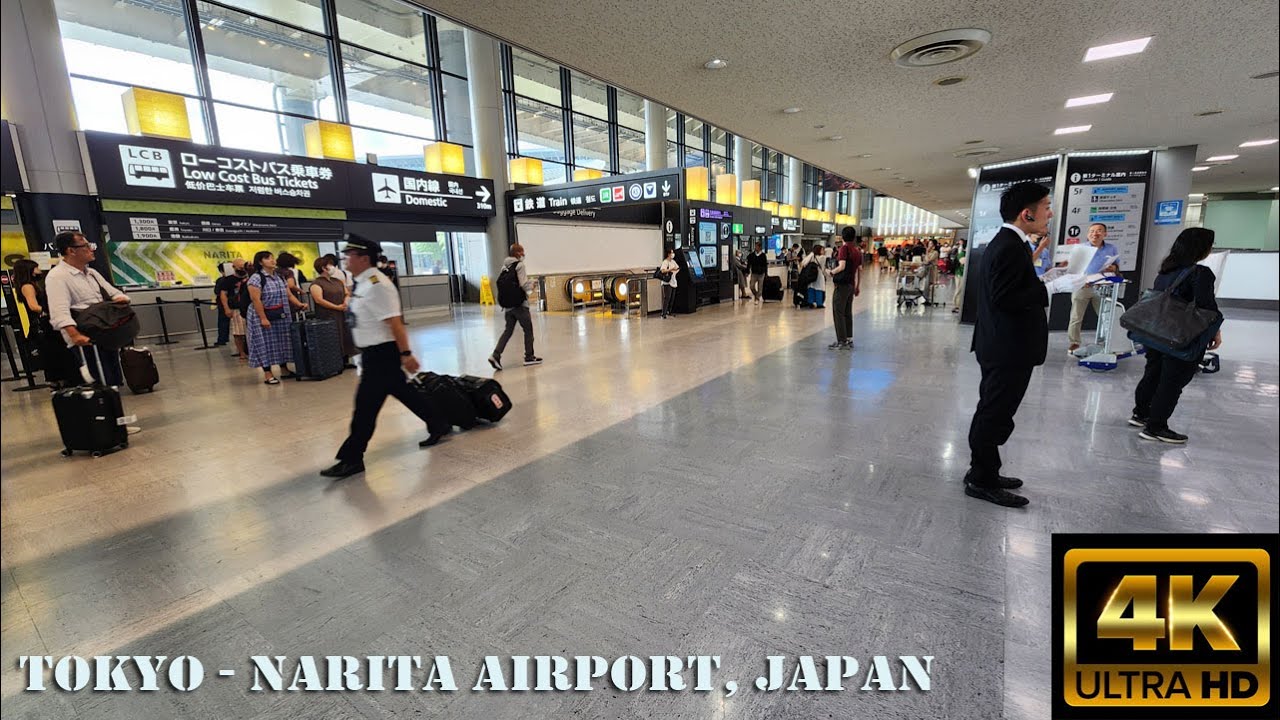 🛬🎌Tokyo - Narita Airport Arrival to Immigration 4k 🎌 🛬