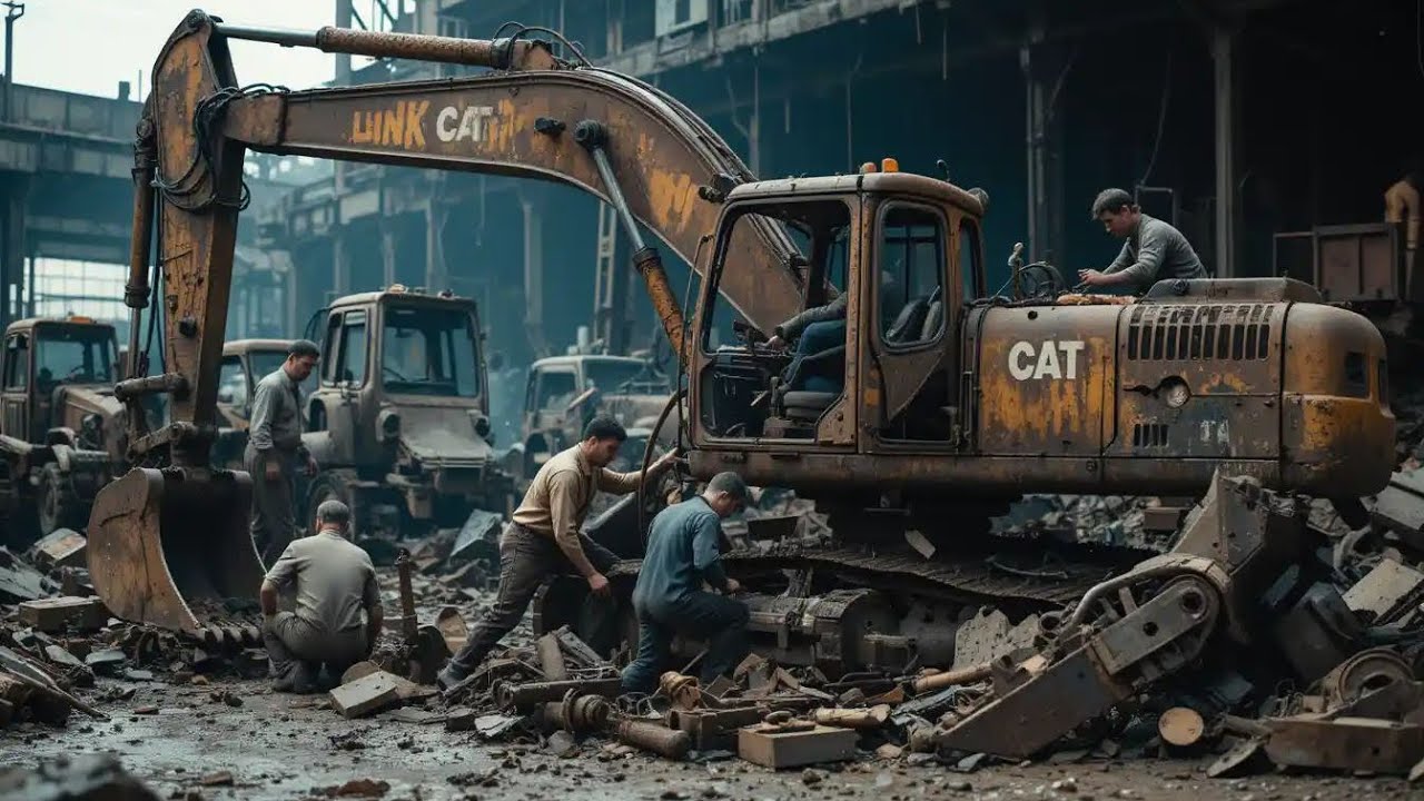 Top 4 Viral Machine Moments &ndash; Bursting Caterpillar Tire, On-Spot Repair & Unbelievable Feats