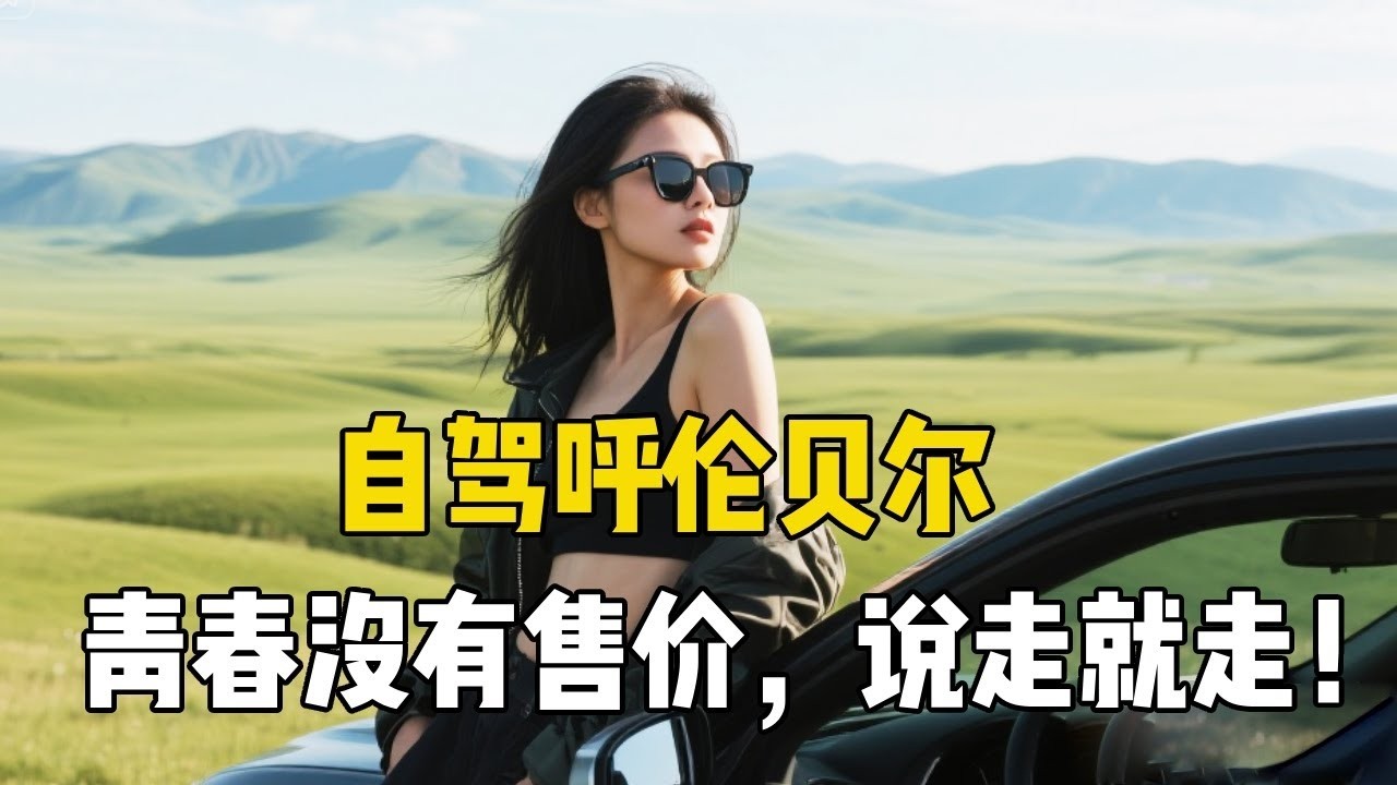 青春没有售价，单人单车说走就走，东北姑娘自驾呼伦贝尔大草原！【孙二娘带你游中国】