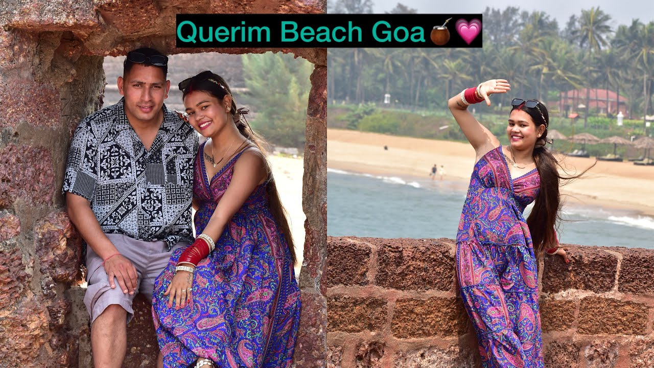 Goa Trip 3 day 🥳💗Querim Beach wowwww #gaobeach #vlog 