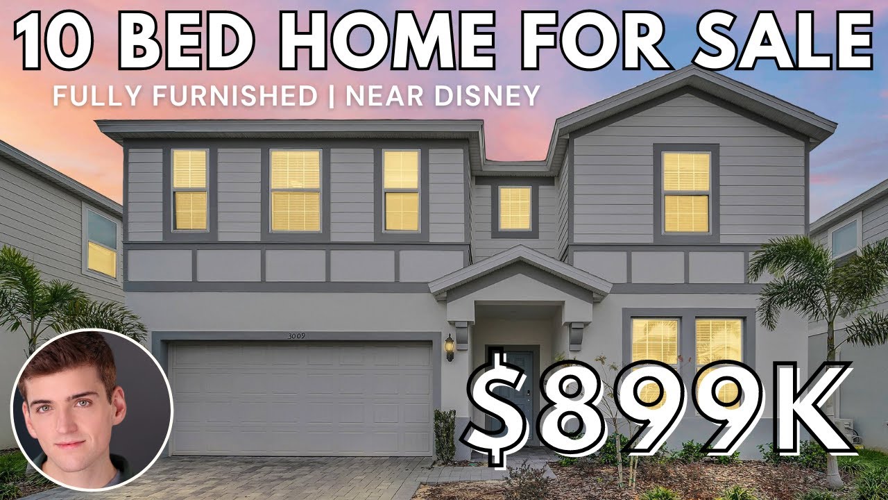 Fully Furnished 10 Bed Home in Windsor Island Resort For Sale Near Disney - Davenport, Florida