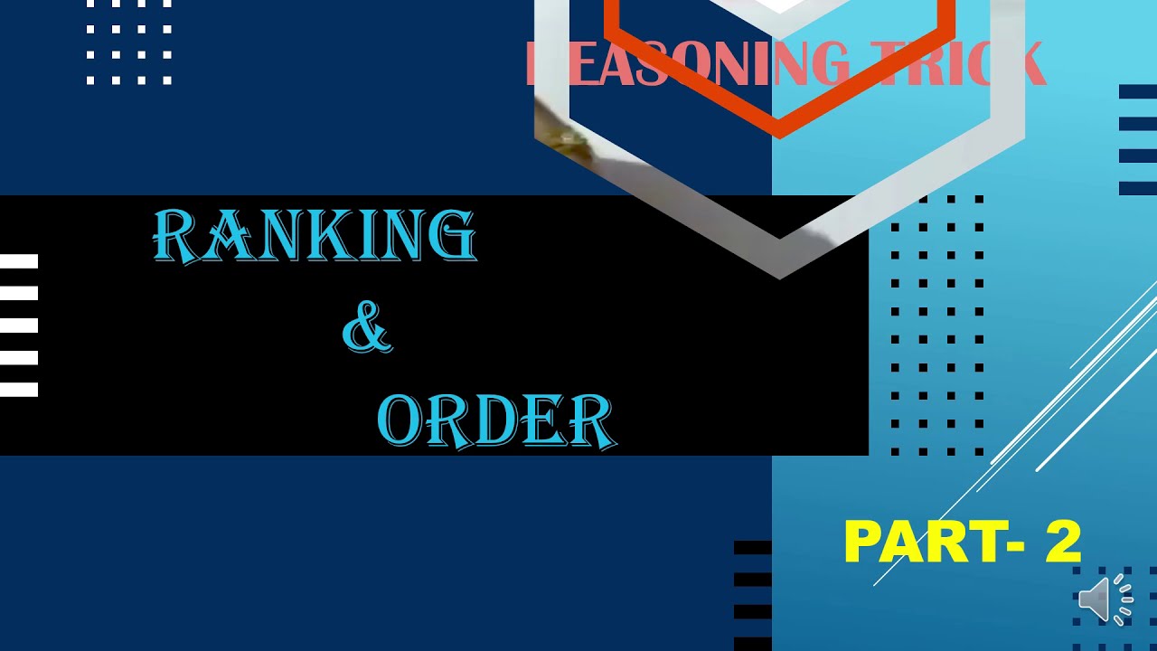 Ranking and Order(Level 2) : Learn basics and tricks | EdUp reasoning | Banking | SSC | Railways
