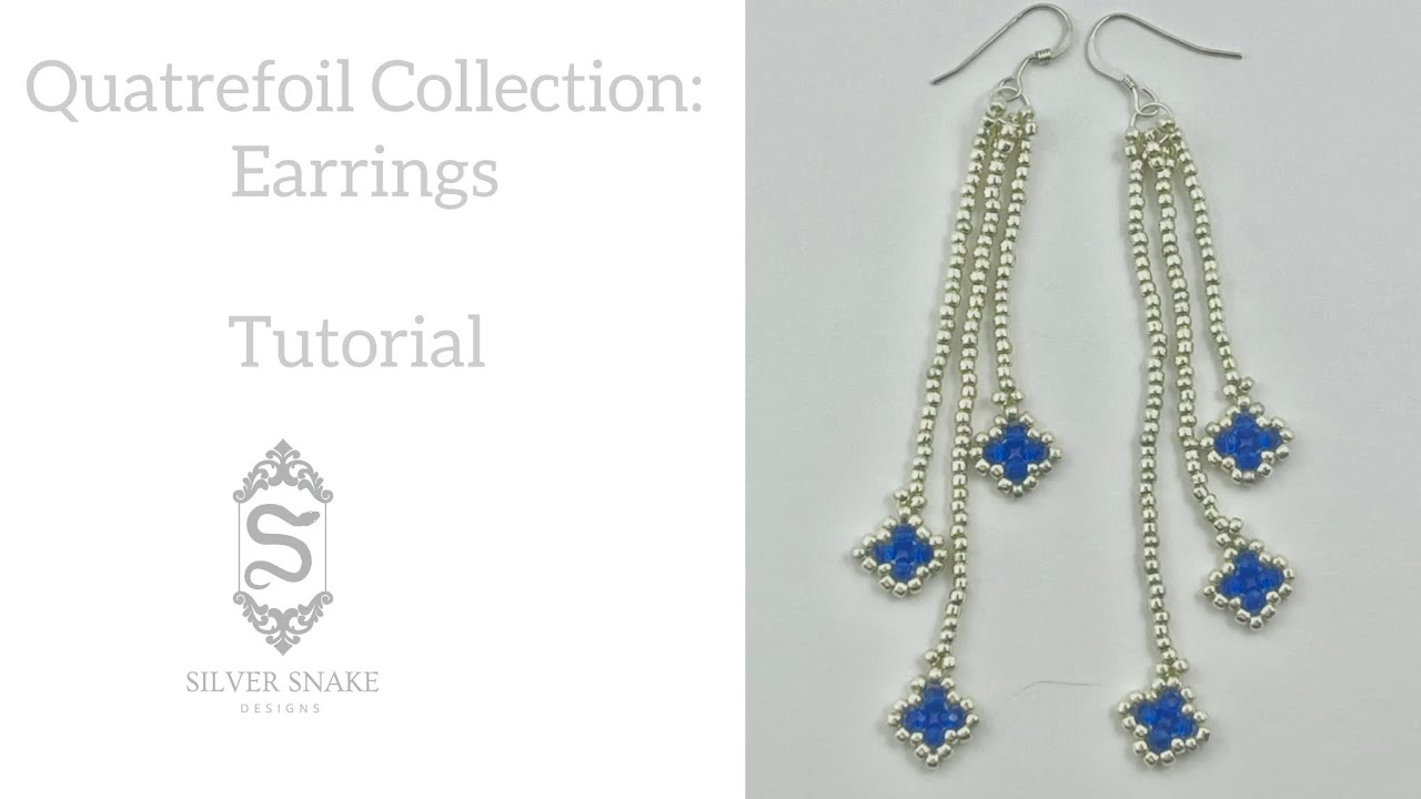 Quatrefoil Collection: Beaded Earrings Tutorial 