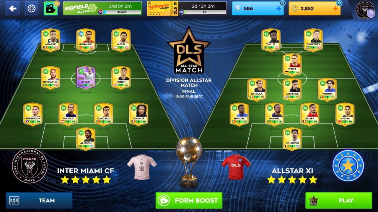 Dls 26 | Inter Miami CF Vs Allstar XI Vs Paris Vs Inter Milan | Division Allstars Match Final 🏆🔥