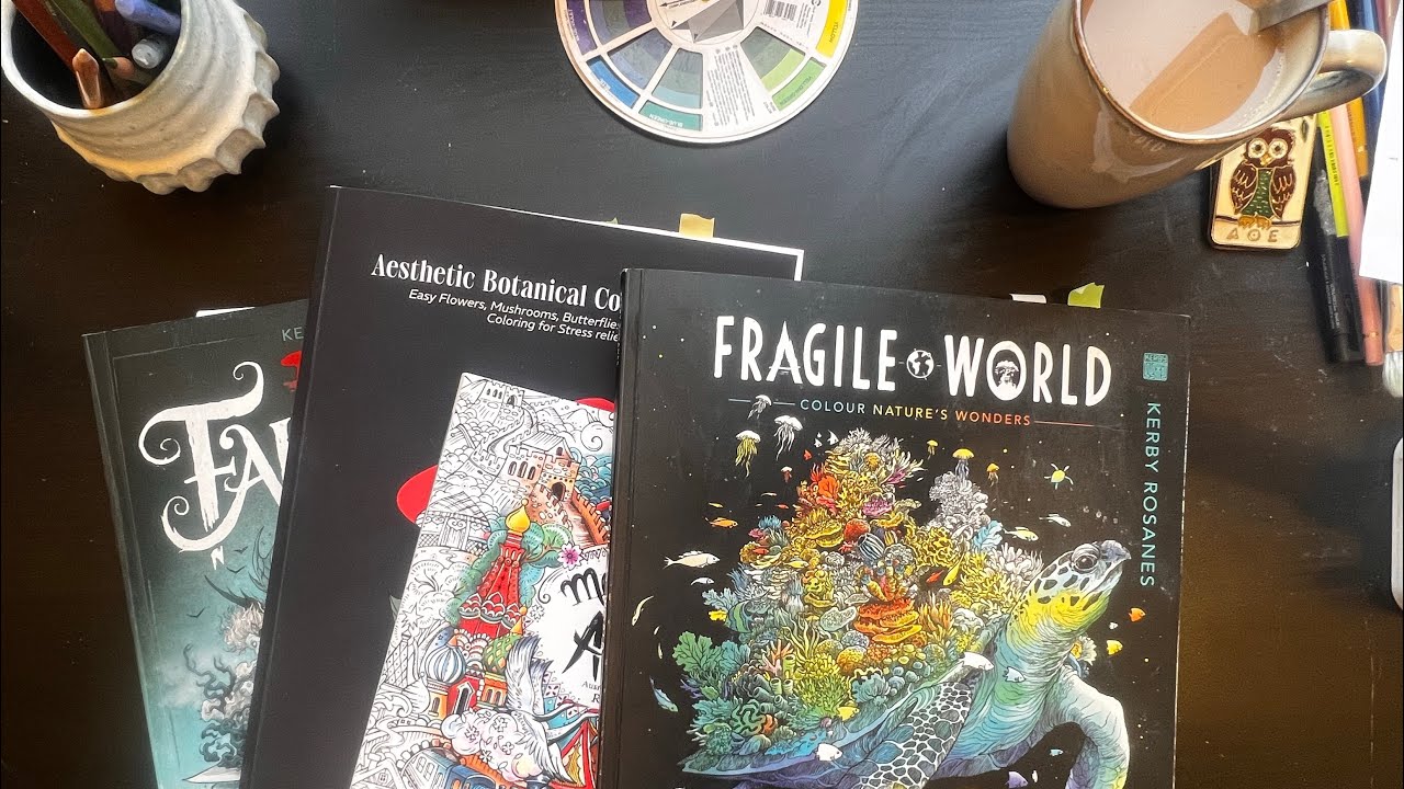 A Quiet January Coloring Recap | Finished Pages & WIPs