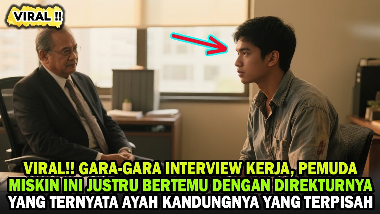VIRAL!! PEMUDA MISKIN TAK MENYANGKA DIREKTUR YANG MEWAWANCARAINYA KERJA ADALAH AYAH KANDUNGNYA