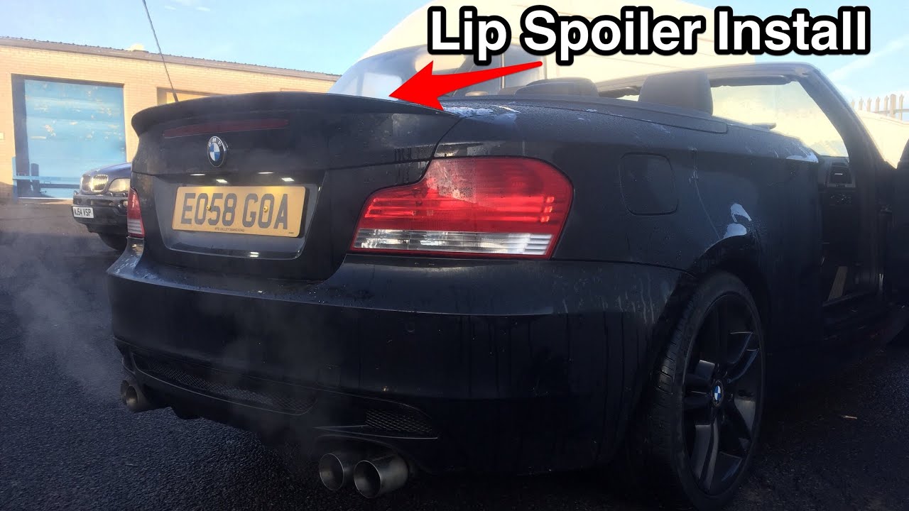 Installing Trunk Lip Spoiler On BMW 1 Series E88 & E82
