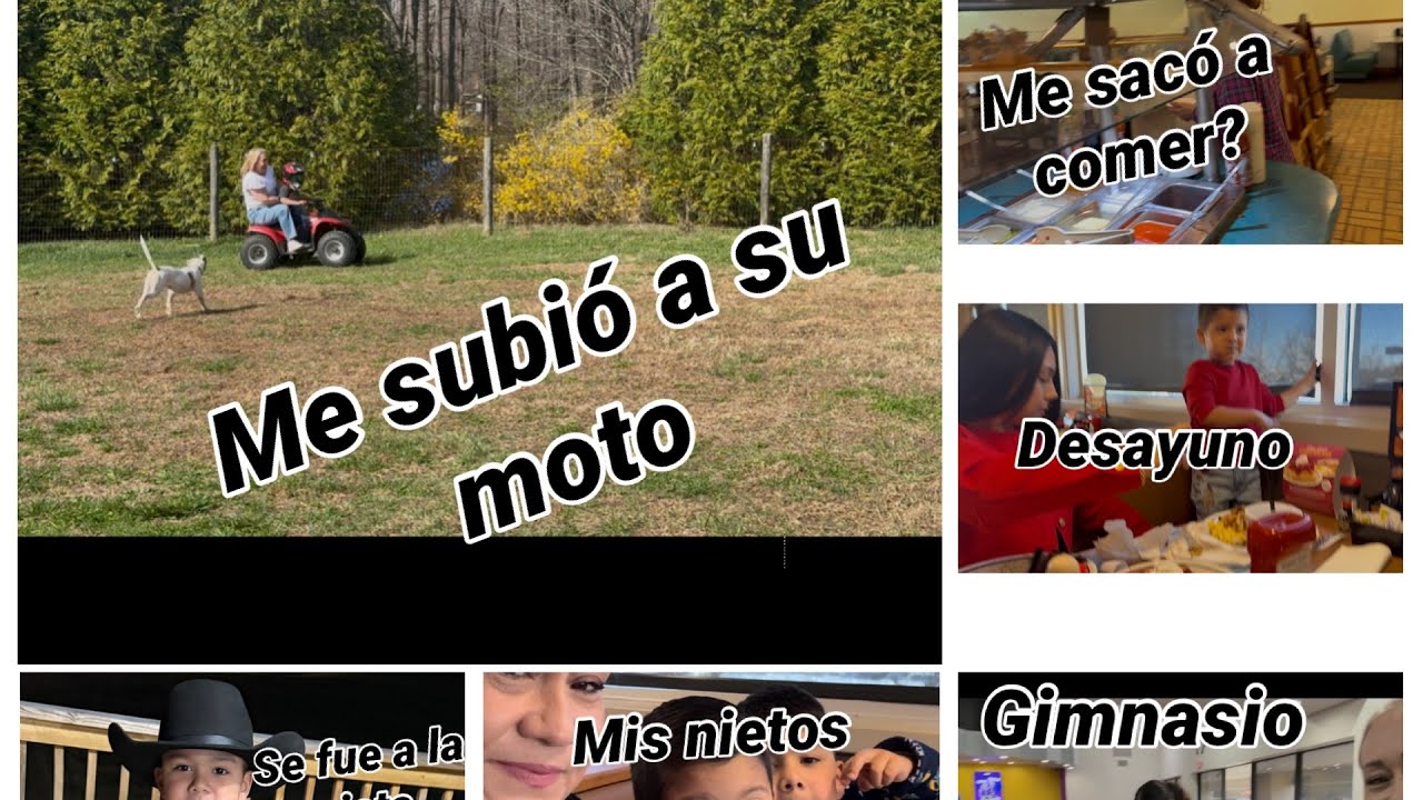 ￼ un poco de todo‼️ me sube a su moto😳￼ un poco de cocina, mi hija cocinó 🍛fuimos al gimnasio 💪￼￼￼