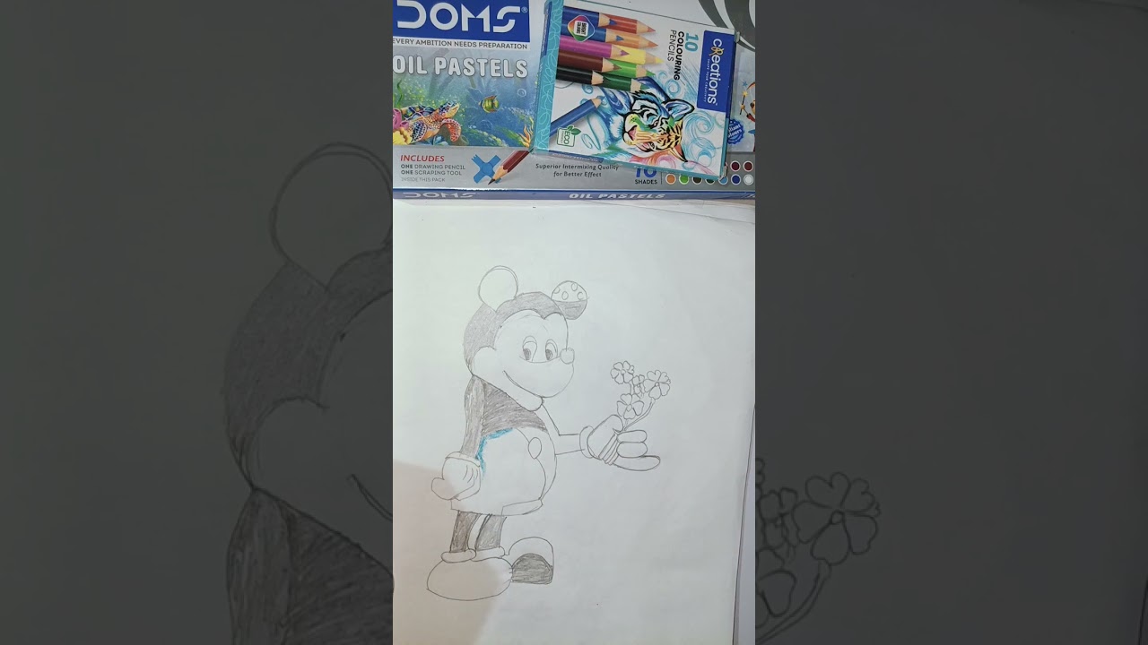 Draw a cartoon with colour#drawing #viral videos 