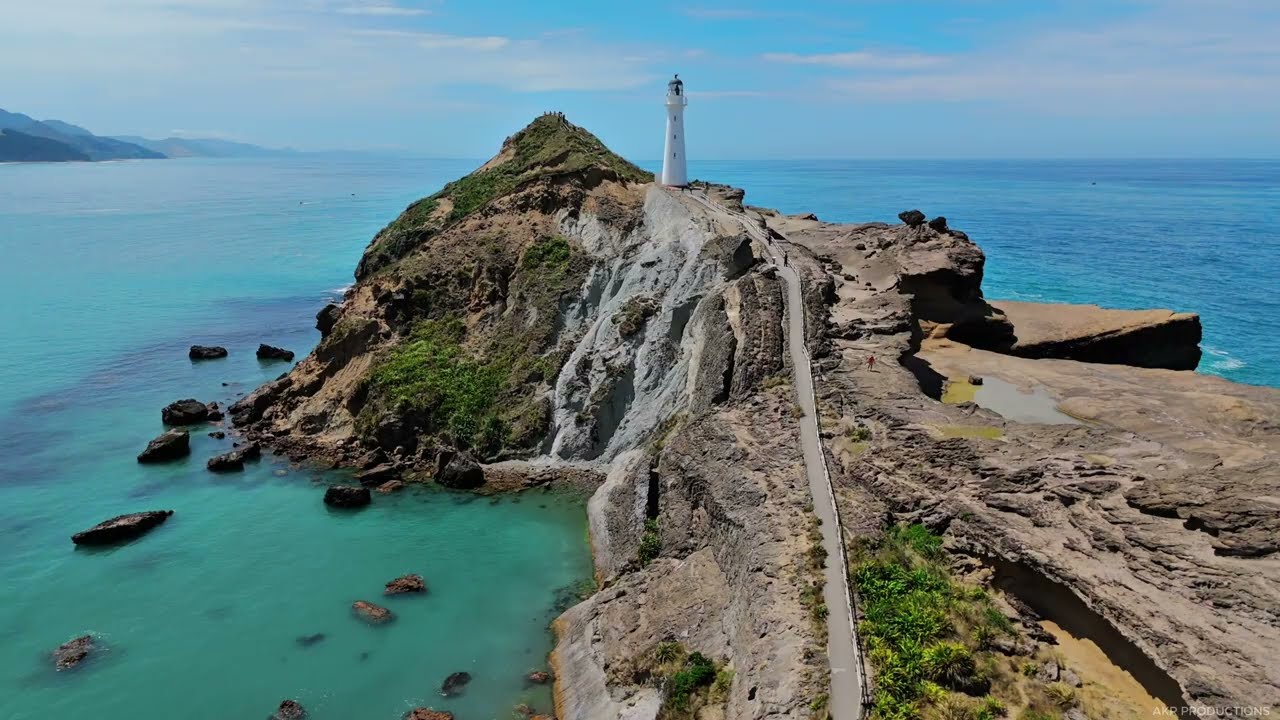 Castlepoint Lighthouse | Stunning 4K Drone Footage of New Zealand&rsquo;s Coastal Gem!