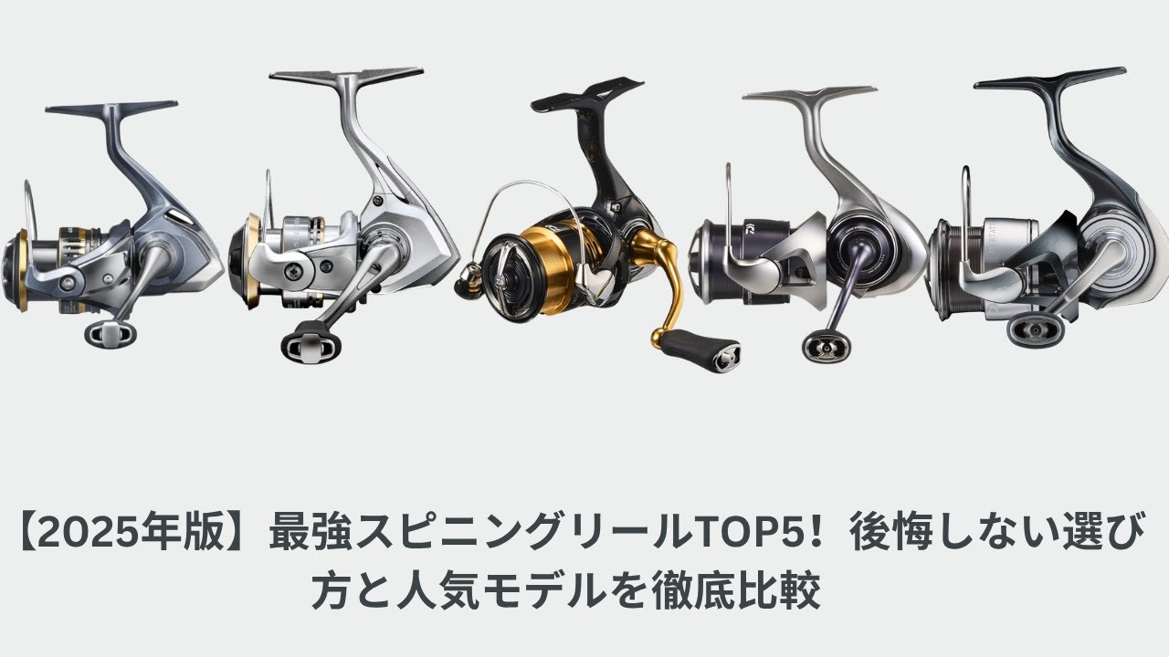 【2025年版】最強スピニングリールTOP5！後悔しない選び方と人気モデルを徹底比較