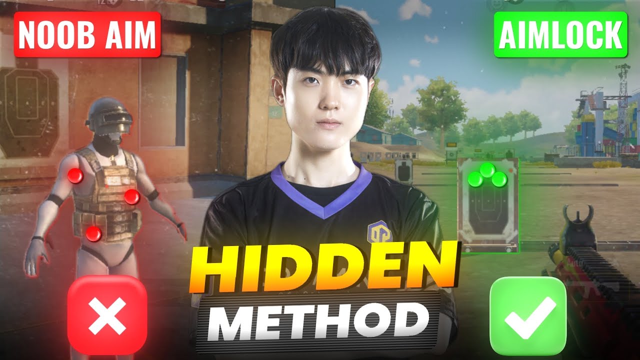 MASTER Aim-Lock Using Korean Method 🔥| International Drills To Improve Your Aim 🤫
