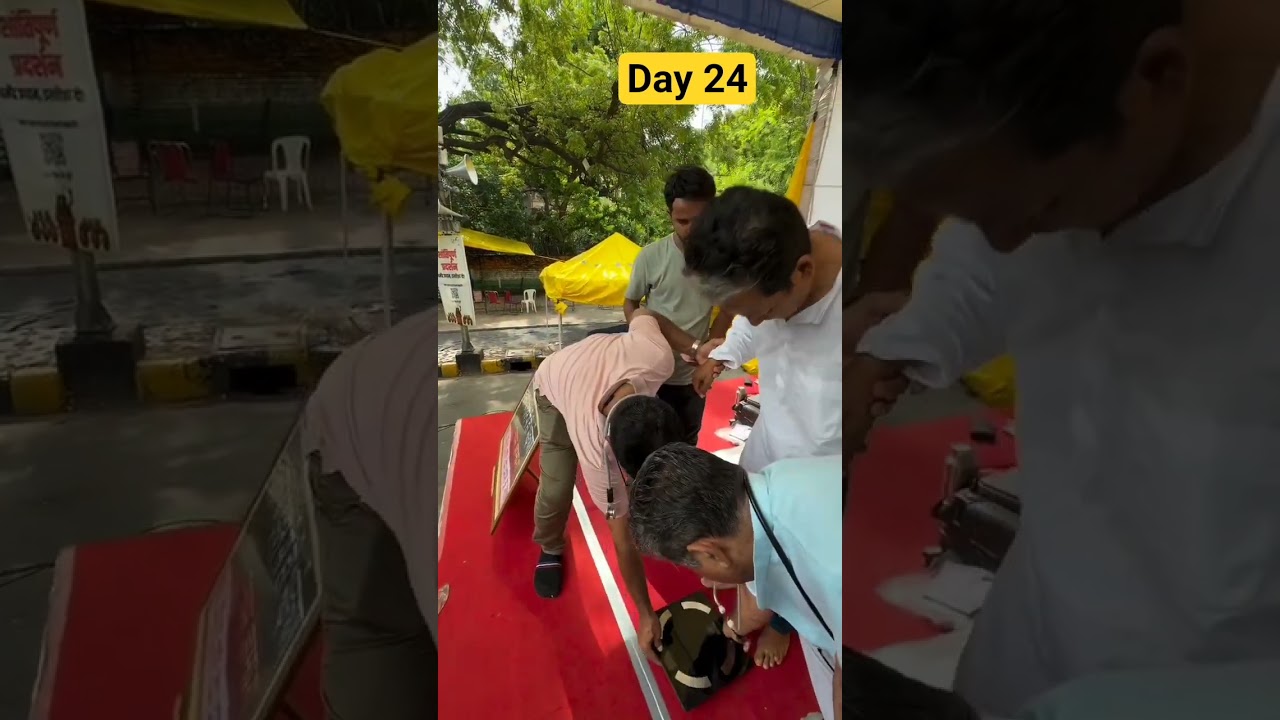 CJP Protest Day 24🙏#cockroachjantaparty #cjp #jantarmantar #paperleak #delhi #ytshorts #day24