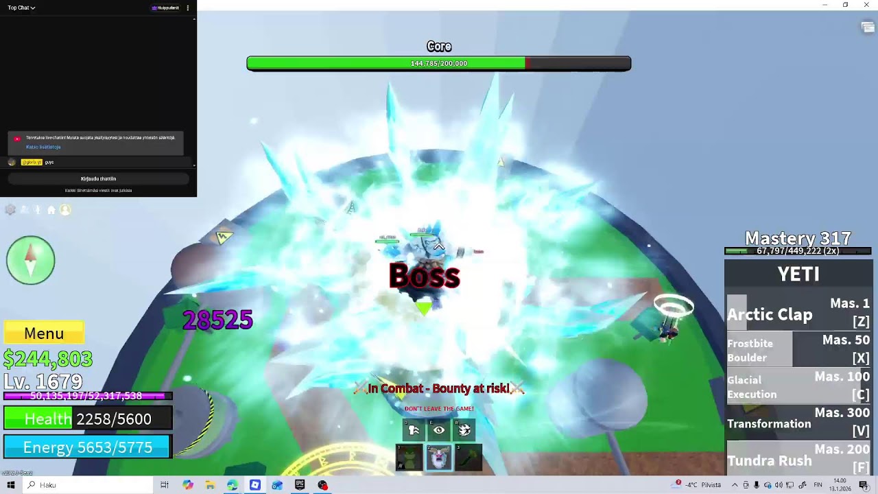 playing blox fruits! user procapy1 add me say on live chat
