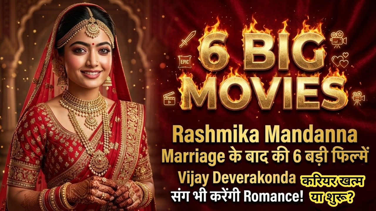 Rashmika Mandanna Marriage के बाद की 6 बड़ी फिल्में | Vijay Deverakonda संग भी करेंगी Romance!