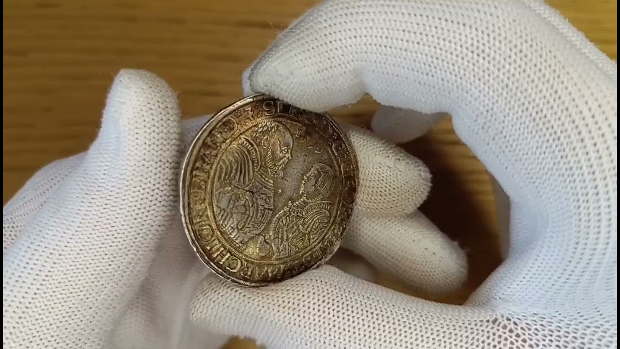 Красивенный талер с золотистой патиной! 🔥🔥🔥16век. #бранденбург#numismatica#taler#история#coin