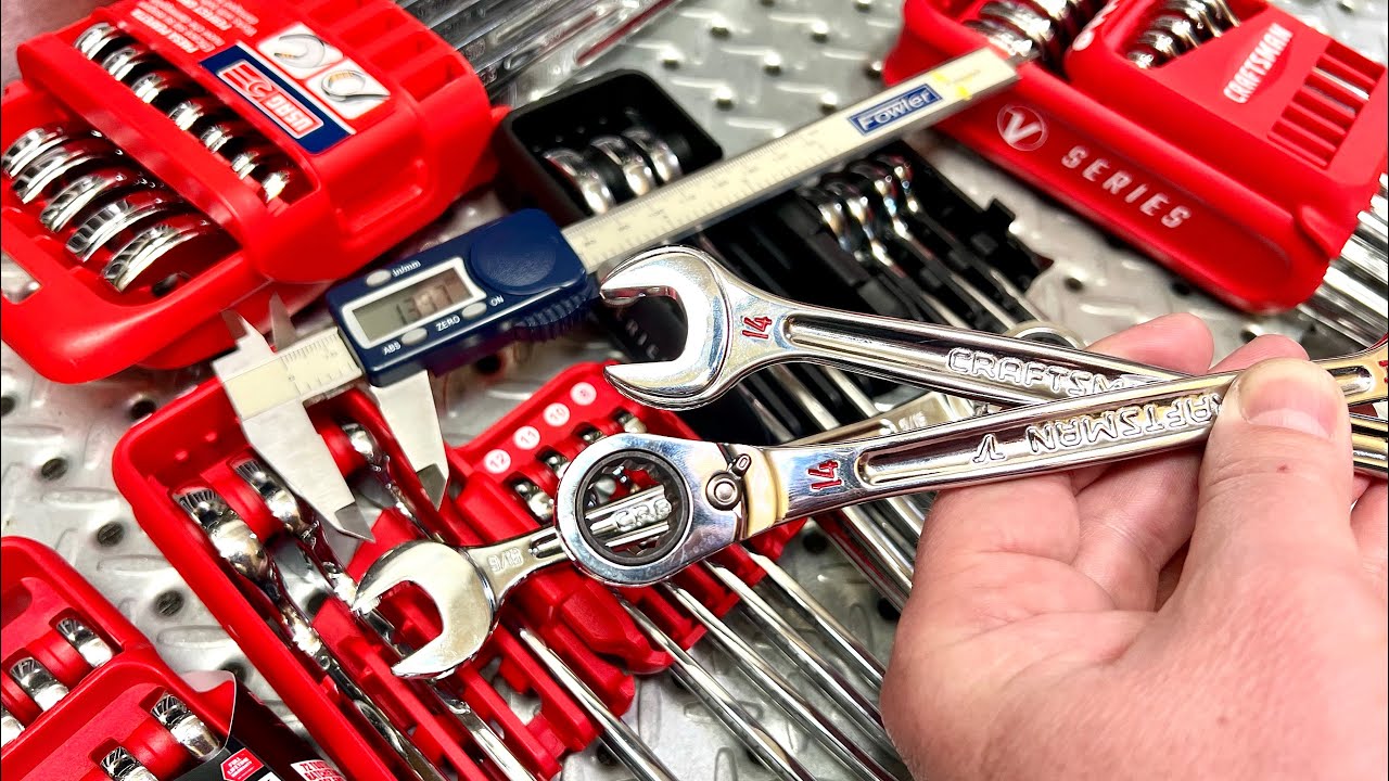 Dirt Cheap! - CRAFTSMAN V-SERIES Combination Ratchet Wrench Set, SAE & MM, 8 Piece (CMMT87375V)