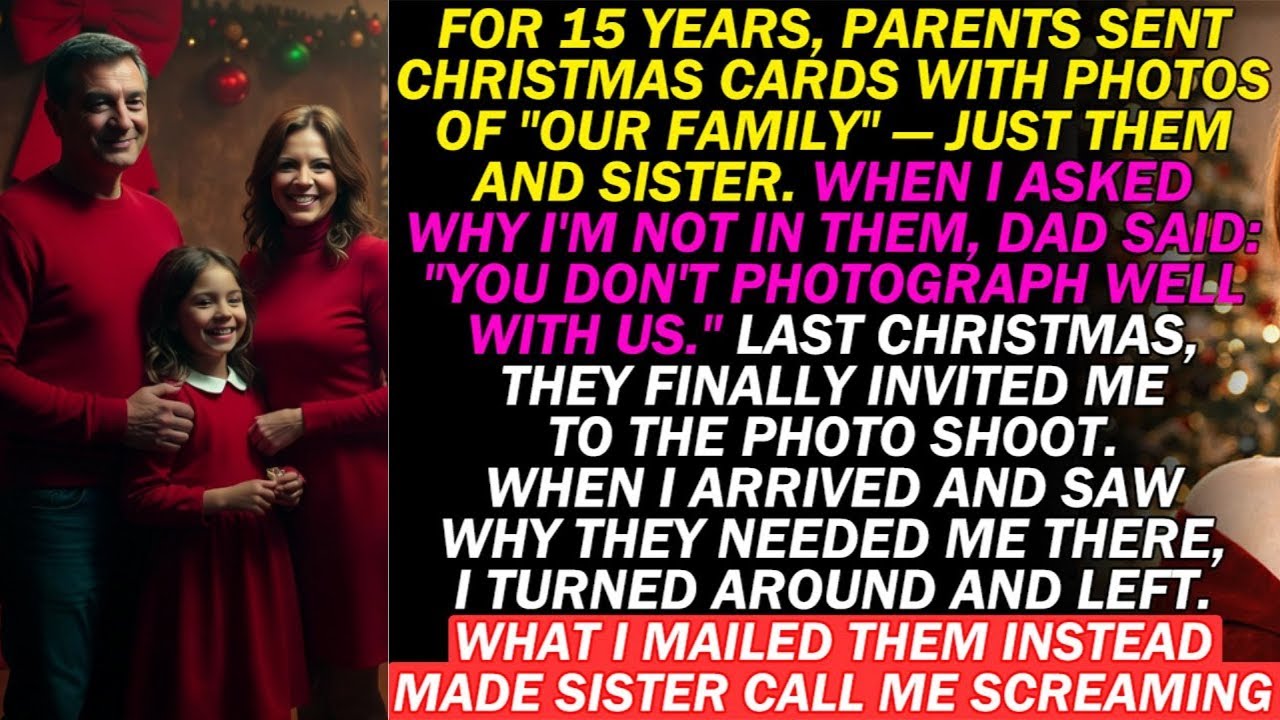 My Family Erased Me From Every Christmas Photo for 15 Years — Until I Exposed the Truth