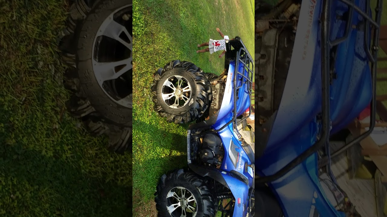 08 Kawasaki brute force 650i with hmf exhaust