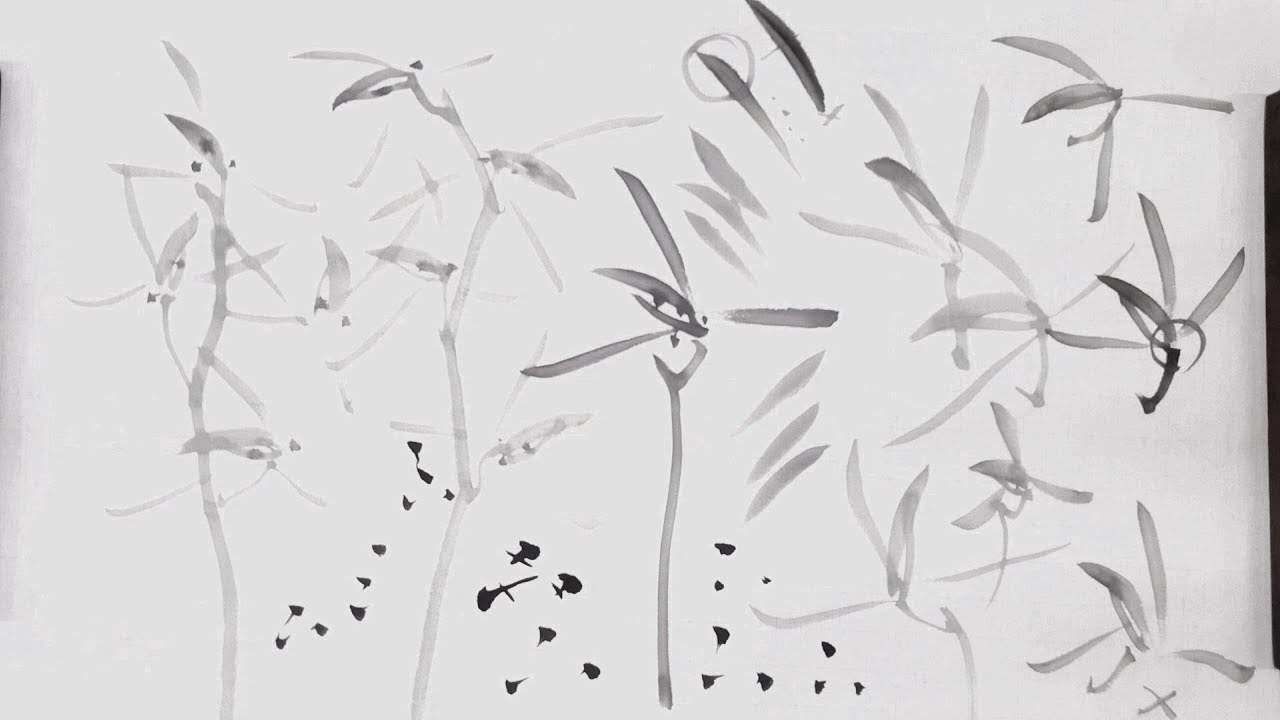 2019-019 난초 꽃 그리기