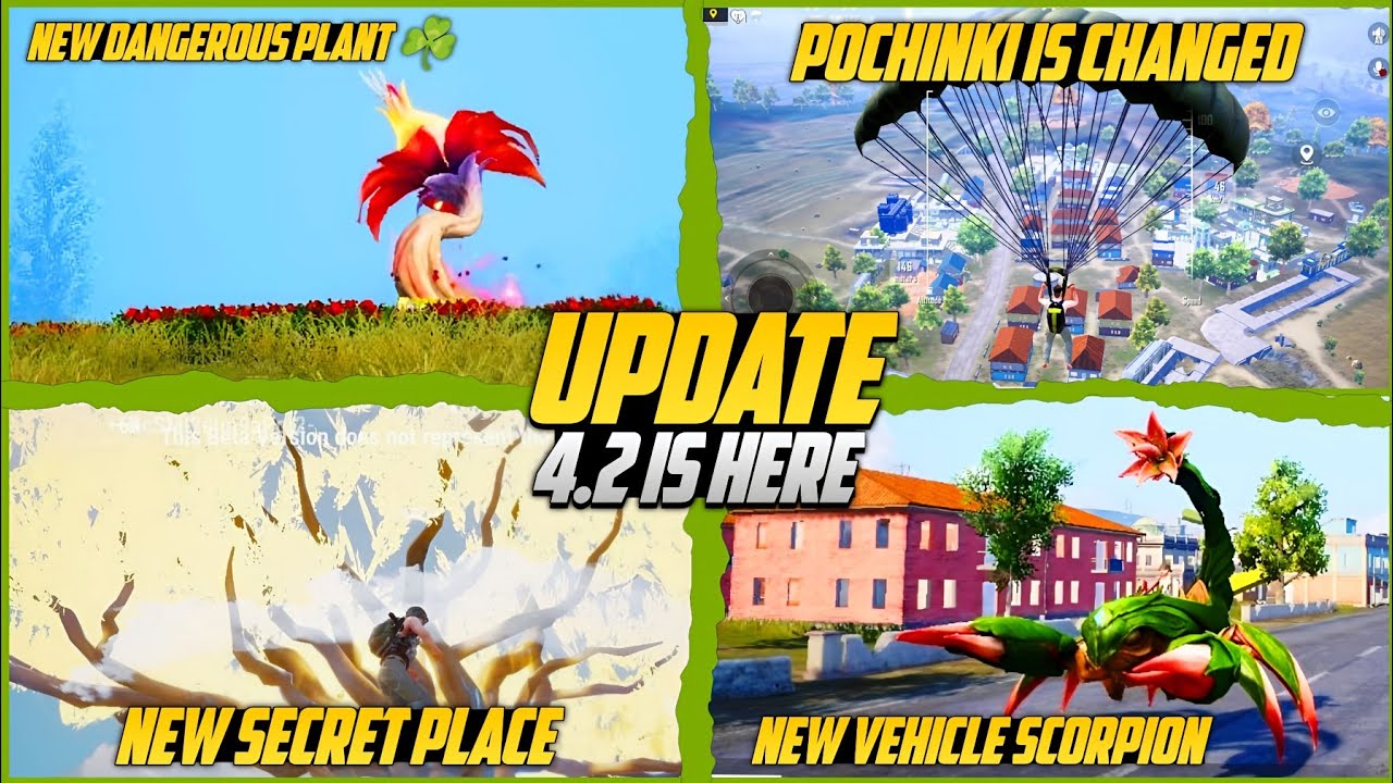 4.2 ( FOREST ) Update Is Here | New Scorpion Vehicle And New Secret Place | POCHINKI Change ✅ |PUBGM
