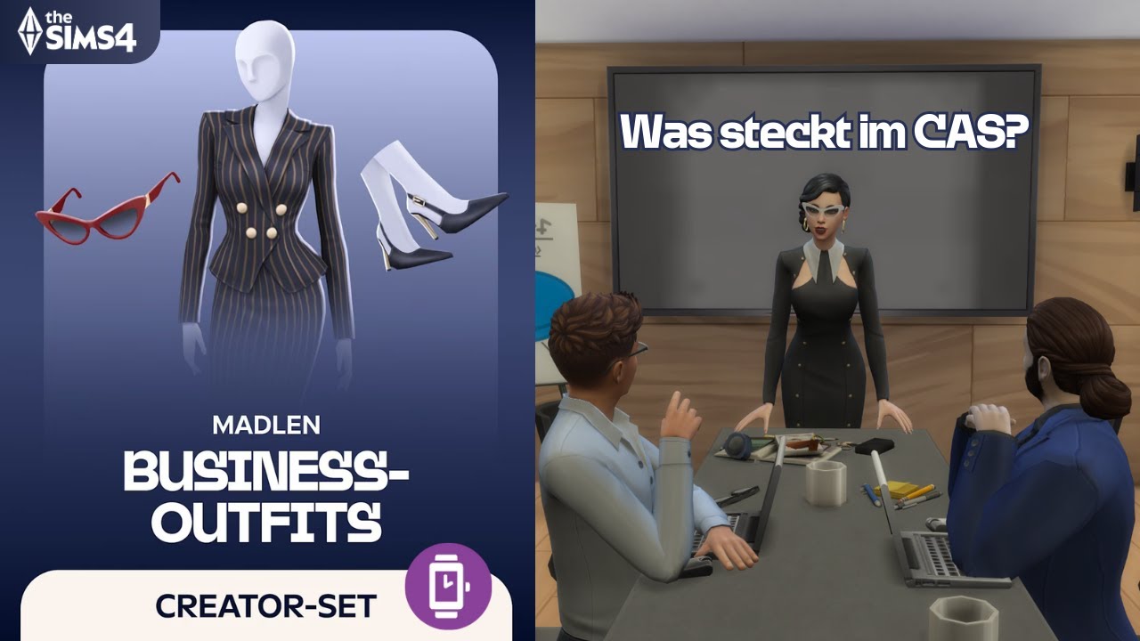 Sims 4 Business Outfits - Creator-Set - Was steckt im CAS?