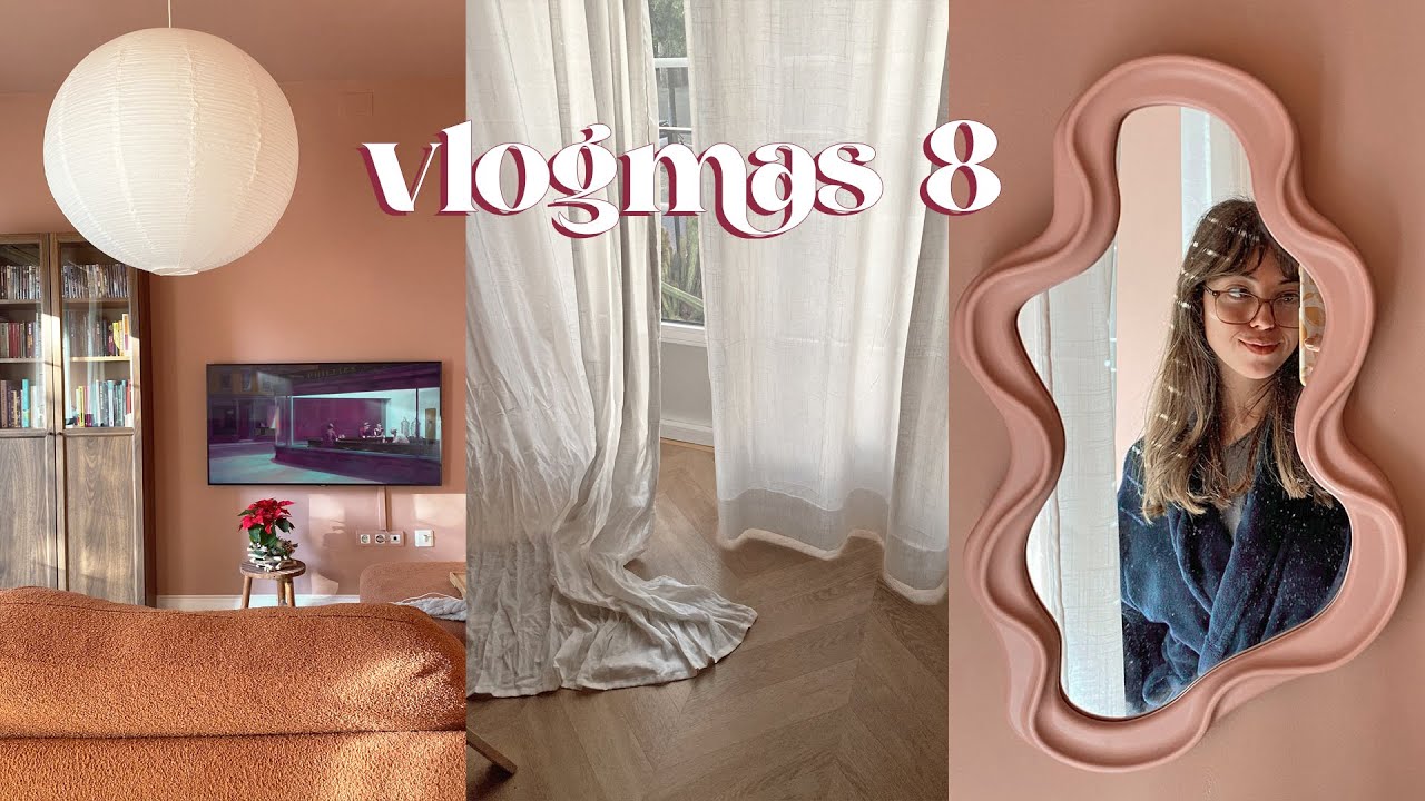 VLOGMAS 8 l arreglando cortinas sin coser, granola de calabaza y compra en Mercadona