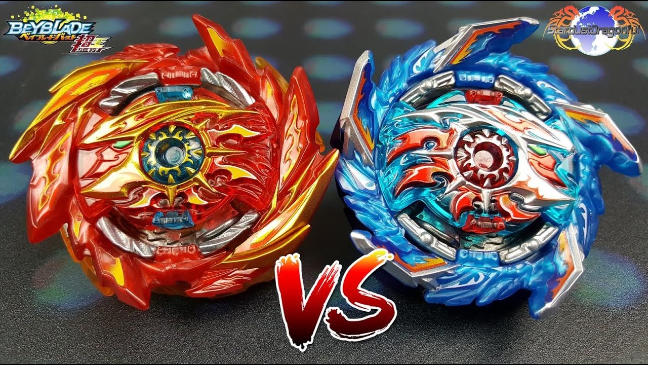 SUPER HYPERION VS KING HELIOS - BEYBLADE BURST SUPERKING!