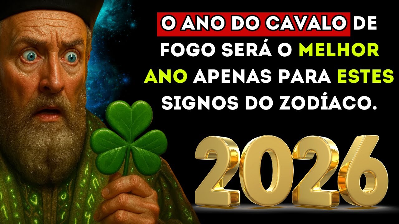 Previsões de Nostradamus para 2026:O Ano do Cavalo de Fogo será o melhor ano apenas para estes signo